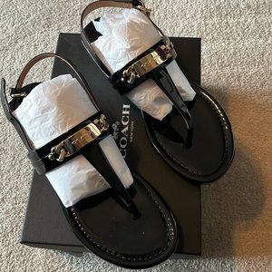 New with box Coach sandals!